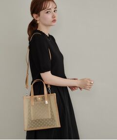 Couture Brooch / クチュールブローチ トートバッグ | ハート柄クリアトートバッグ