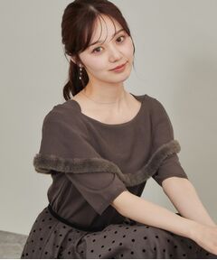 Couture Brooch / クチュールブローチ ニット・セーター | 【大人可愛いが叶う】ファートリミングニット