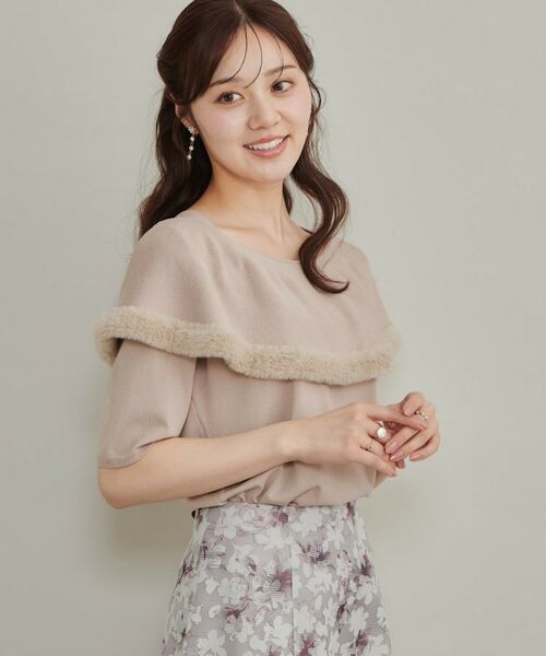 Couture Brooch / クチュールブローチ ニット・セーター | 【大人可愛いが叶う】ファートリミングニット | 詳細17