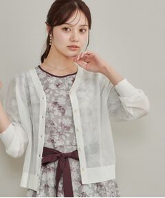 Couture Brooch / クチュールブローチ カーディガン・ボレロ | ダブルパール調愛されシアーカーディ