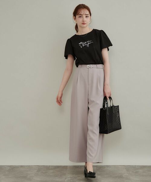 Couture Brooch / クチュールブローチ Tシャツ | 【接触冷感・UVカット・洗える】リボン ロゴTシャツ | 詳細16