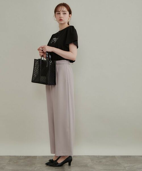 Couture Brooch / クチュールブローチ Tシャツ | 【接触冷感・UVカット・洗える】リボン ロゴTシャツ | 詳細17