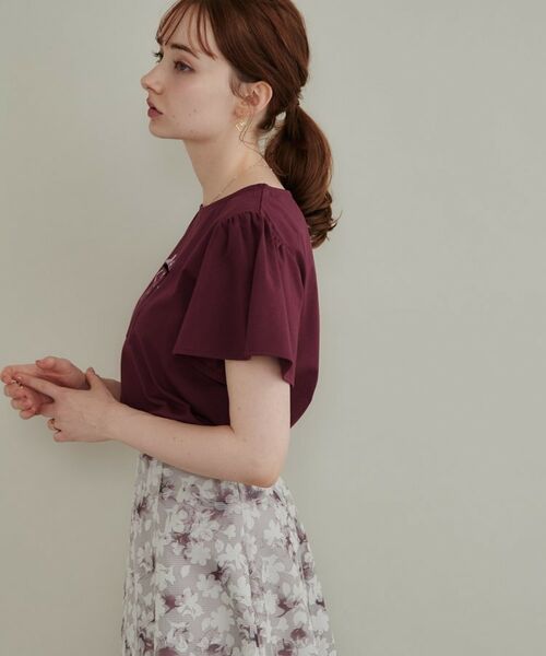 Couture Brooch / クチュールブローチ Tシャツ | 【接触冷感・UVカット・洗える】リボン ロゴTシャツ | 詳細26