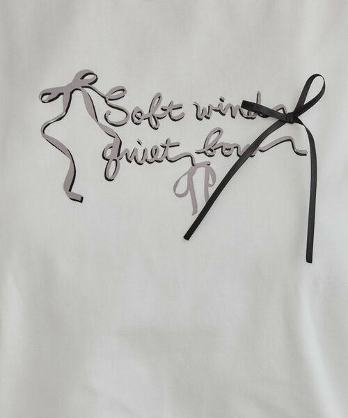 Couture Brooch / クチュールブローチ Tシャツ | 【接触冷感・UVカット・洗える】リボン ロゴTシャツ | 詳細28