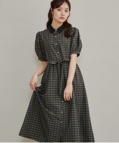 Couture Brooch / クチュールブローチ ロング・マキシ丈ワンピース | チェック柄ワンピース