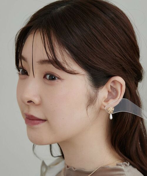 Couture Brooch / クチュールブローチ ピアス・イヤリング | リボンパール調ピアス | 詳細4