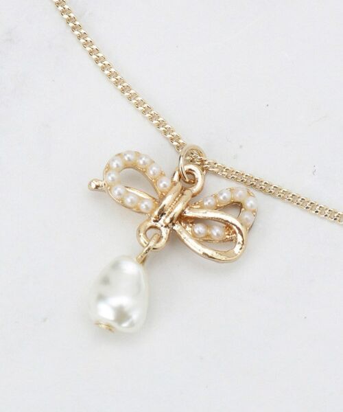 Couture Brooch / クチュールブローチ ネックレス・ペンダント・チョーカー | リボンパール調ネックレス | 詳細3