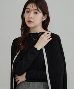 Couture Brooch / クチュールブローチ カットソー | サステナブル メローフリルテレコトップス