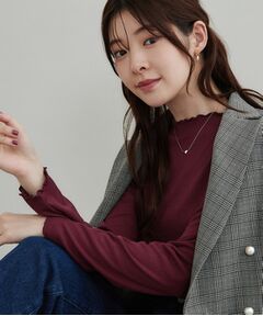 Couture Brooch / クチュールブローチ カットソー | サステナブル メローフリルテレコトップス