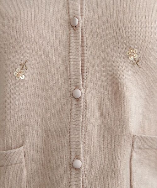Couture Brooch / クチュールブローチ カーディガン・ボレロ | 飛ばしビジューカーディガン | 詳細16