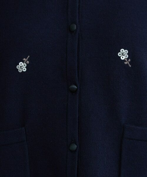 Couture Brooch / クチュールブローチ カーディガン・ボレロ | 飛ばしビジューカーディガン | 詳細24