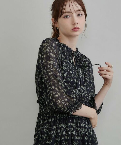 Couture Brooch / クチュールブローチ ミニ丈・ひざ丈ワンピース | 小花柄ワンピース | 詳細9