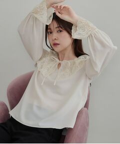 Couture Brooch / クチュールブローチ シャツ・ブラウス | レース衿カフスインナーブラウス