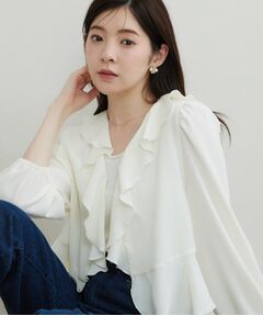 Couture Brooch / クチュールブローチ シャツ・ブラウス | ラッフルショートブラウス