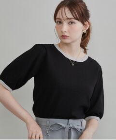 Couture Brooch / クチュールブローチ ニット・セーター | 【きちんと見えて華やか・アンサンブル可】ラメ配色ニット