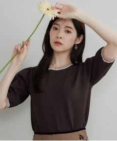 Couture Brooch / クチュールブローチ ニット・セーター | 【きちんと見えて華やか・アンサンブル可】ラメ配色ニット