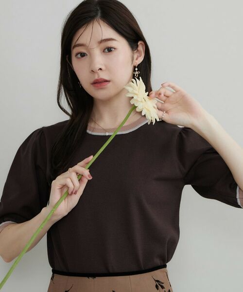 Couture Brooch / クチュールブローチ ニット・セーター | 【きちんと見えて華やか・アンサンブル可】ラメ配色ニット | 詳細26