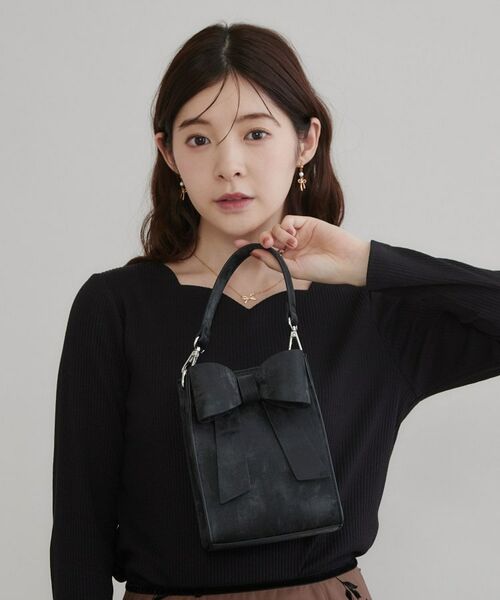 Couture Brooch / クチュールブローチ ショルダーバッグ | 2WAYリボンミニバッグ | 詳細3