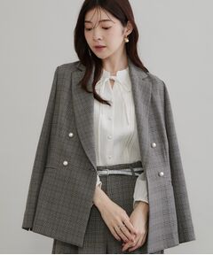 Couture Brooch / クチュールブローチ テーラードジャケット | LANATECパール風釦テーラード