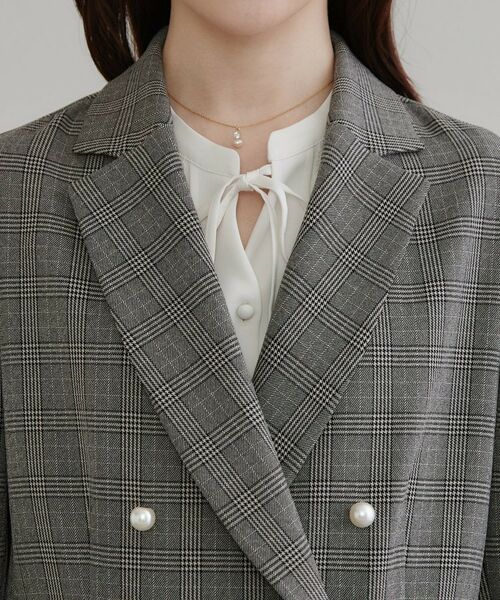 Couture Brooch / クチュールブローチ テーラードジャケット | LANATECパール風釦テーラード | 詳細29