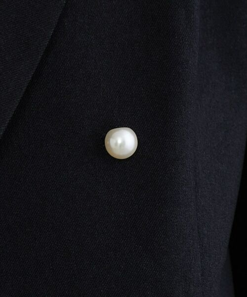 Couture Brooch / クチュールブローチ テーラードジャケット | LANATECパール風釦テーラード | 詳細9