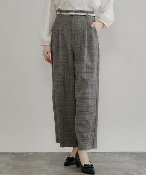 Couture Brooch / クチュールブローチ パンツ | LANATECレースベルトパンツ(ブラック(219))