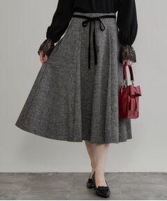 Couture Brooch / クチュールブローチ ロング・マキシ丈スカート | ラメツイードフレアスカート