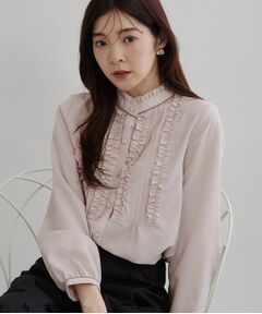 Couture Brooch / クチュールブローチ シャツ・ブラウス | ピンタック小フリルブラウス