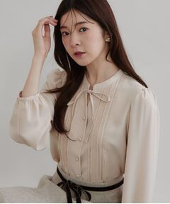 Couture Brooch / クチュールブローチ シャツ・ブラウス | ピンタックレースブラウス