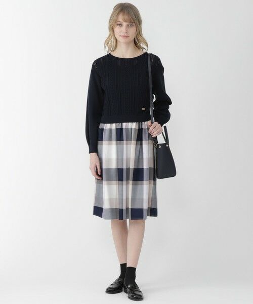 セール クレストブリッジチェックエアリーツイル3wayワンピース ドレス Blue Label Black Label Crestbridge ブルーレーベル ブラックレーベル クレストブリッジ ファッション通販 タカシマヤファッションスクエア