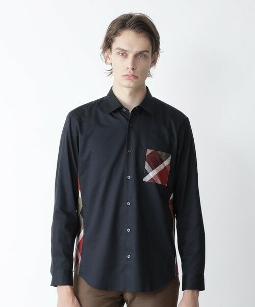 セール サイドチェックシャツ シャツ ブラウス Blue Label Black Label Crestbridge ブルーレーベル ブラックレーベル クレストブリッジ ファッション通販 タカシマヤファッションスクエア