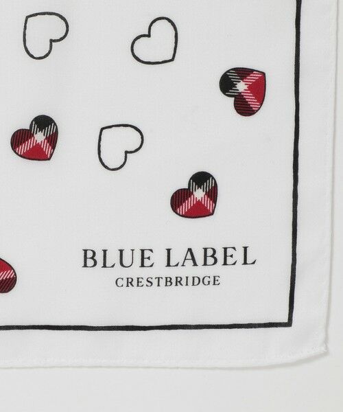 BLUE LABEL / BLACK LABEL CRESTBRIDGE / ブルーレーベル / ブラックレーベル・クレストブリッジ  ハンカチ | クレストブリッジチェックハートプリントハンカチ | 詳細1