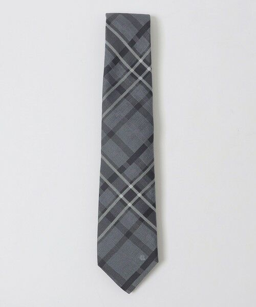 BLUE LABEL / BLACK LABEL CRESTBRIDGE / ブルーレーベル / ブラックレーベル・クレストブリッジ  ネクタイ | グラデーションチェックタイ（グレー3）