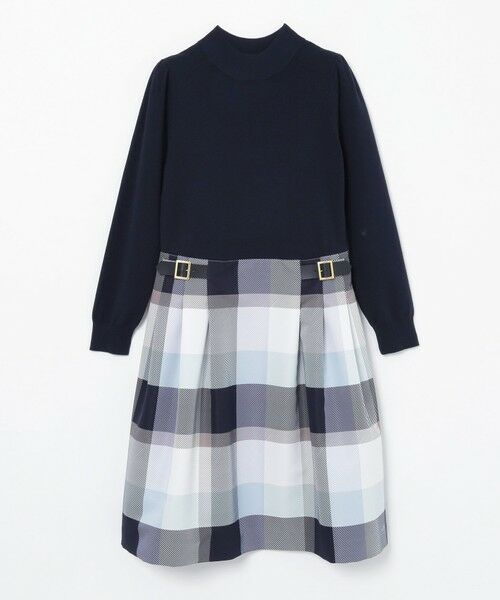 セール クレストブリッジチェックグログランプリントワンピース ドレス Blue Label Black Label Crestbridge ブルーレーベル ブラックレーベル クレストブリッジ ファッション通販 タカシマヤファッションスクエア