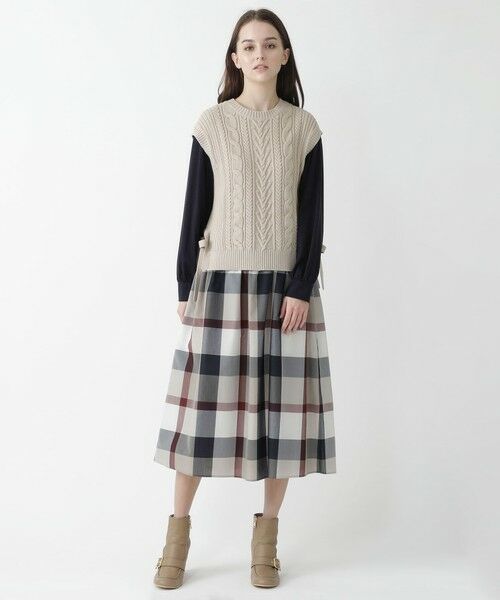 ニットベストコンビ ワンピース ドレス Blue Label Black Label Crestbridge ブルーレーベル ブラック レーベル クレストブリッジ ファッション通販 タカシマヤファッションスクエア