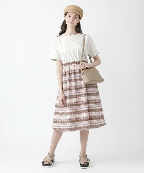 セール スケッチプリントカットソーコンビワンピース ドレス Blue Label Black Label Crestbridge ブルーレーベル ブラックレーベル クレストブリッジ ファッション通販 タカシマヤファッションスクエア