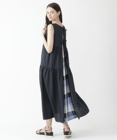 Blue Label Black Label Crestbridge ティアードワンピース チェック 即完売間違いなしのワンピース が登場 トレンドのティアードでリラックス感もあり 後ろのチェックがチラ見えするのが何ともかわいいワンピです ペーパーキャスケットと合わせて夏らしい雰囲気