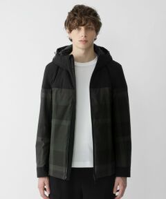 【BLACK lab.】トーナルクレストブリッジチェックパデッドパーカー