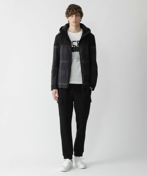 BLUE LABEL / BLACK LABEL CRESTBRIDGE / ブルーレーベル / ブラックレーベル・クレストブリッジ  その他アウター | 【BLACK lab.】トーナルクレストブリッジチェックパデッドパーカー | 詳細1