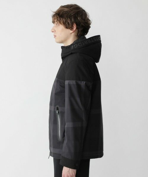 BLUE LABEL / BLACK LABEL CRESTBRIDGE / ブルーレーベル / ブラックレーベル・クレストブリッジ  その他アウター | 【BLACK lab.】トーナルクレストブリッジチェックパデッドパーカー | 詳細3