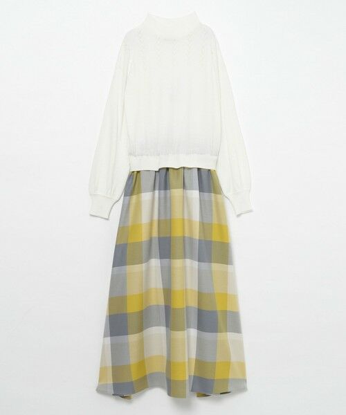 クレストブリッジチェックエアリーツイルニットコンビマキシワンピース ドレス Blue Label Black Label Crestbridge ブルーレーベル ブラックレーベル クレストブリッジ ファッション通販 タカシマヤファッションスクエア