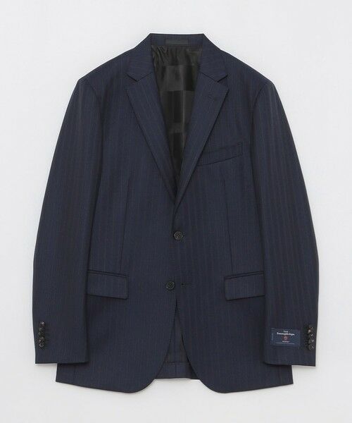 BLUE LABEL / BLACK LABEL CRESTBRIDGE / ブルーレーベル / ブラックレーベル・クレストブリッジ  セットアップ | Ermenegildo Zegna ネイビーシャドーストライプスリーピーススーツ | 詳細1