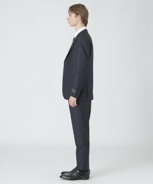 BLUE LABEL / BLACK LABEL CRESTBRIDGE / ブルーレーベル / ブラックレーベル・クレストブリッジ  セットアップ | Ermenegildo Zegna ネイビーシャドーストライプスリーピーススーツ | 詳細5