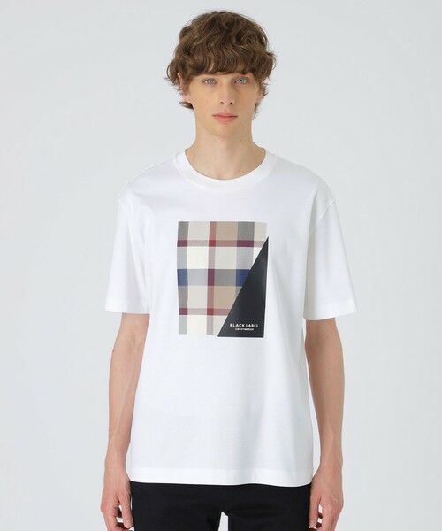 《新品未使用》ブラックレーベルクレストブリッジ ロゴ カットソーシンプルTシャツ
