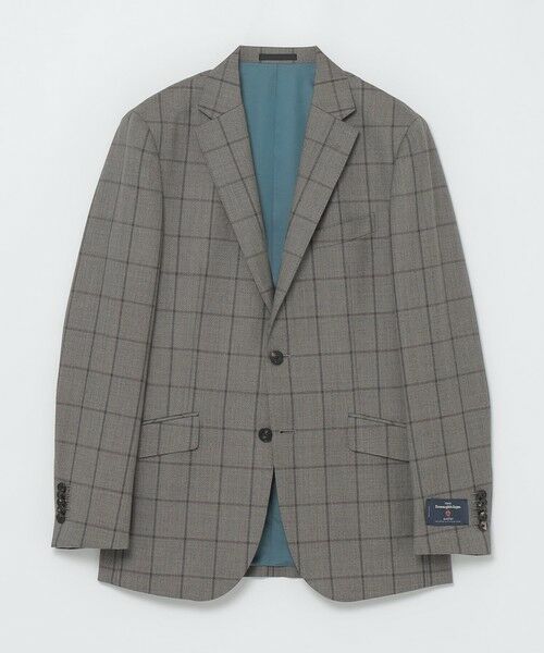 BLUE LABEL / BLACK LABEL CRESTBRIDGE / ブルーレーベル / ブラックレーベル・クレストブリッジ  セットアップ | 【久保田裕之限定モデル】Ermenegildo Zegna グレージュウィンドーペンスリーピーススーツ | 詳細7