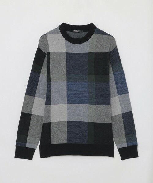 メランジクレストブリッジチェックニット メランジクレストブリッジチェックニット