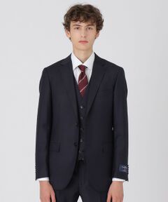 【店舗限定】Ermenegildo Zegna ネイビーシャドーチェックスリーピーススーツ