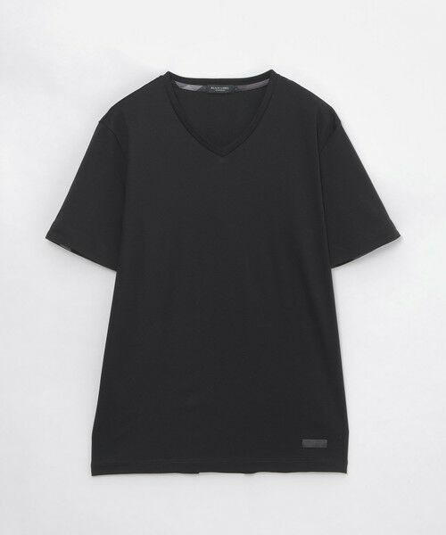 マーセライズVネックTシャツ （カットソー）｜BLUE LABEL / BLACK 
