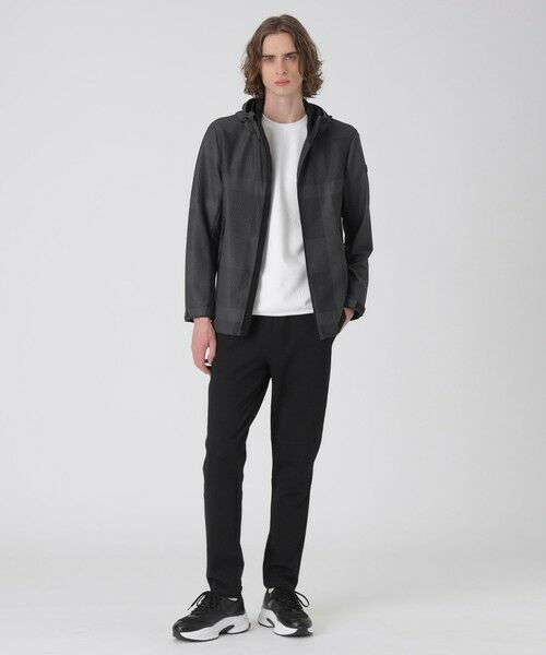 BLUE LABEL / BLACK LABEL CRESTBRIDGE / ブルーレーベル / ブラックレーベル・クレストブリッジ  その他アウター | 【BLACK lab.】トーナルクレストブリッジチェックブリーズメッシュパーカー | 詳細1