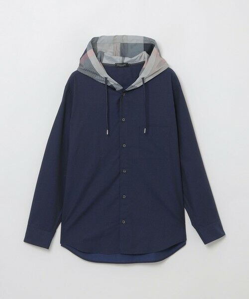 BLUE LABEL / BLACK LABEL CRESTBRIDGE / ブルーレーベル / ブラックレーベル・クレストブリッジ  シャツ・ブラウス | 【WEB限定】チェックフードドッキングシャツ | 詳細10